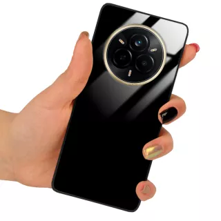 ETUI BLACK CASE GLASS NA TELEFON REALME 14 PRO 5G CZARNY