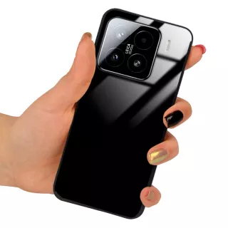 ETUI BLACK CASE GLASS NA TELEFON XIAOMI 15 5G CZARNY