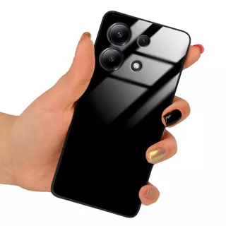 ETUI BLACK CASE GLASS NA TELEFON XIAOMI REDMI NOTE 13 4G CZARNY