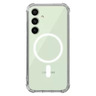 ETUI ANTI-SHOCK Z MAGSAFE NA TELEFON SAMSUNG GALAXY S24FE TRANSPARENTNY