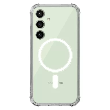 ETUI ANTI-SHOCK Z MAGSAFE NA TELEFON SAMSUNG GALAXY S24FE TRANSPARENTNY