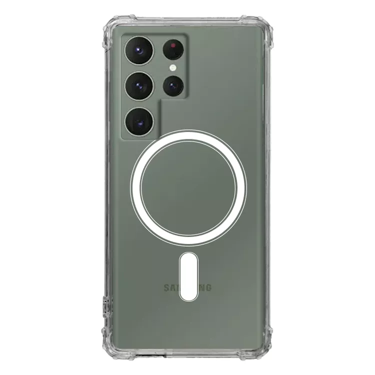 ETUI ANTI-SHOCK Z MAGSAFE NA TELEFON SAMSUNG GALAXY S23 ULTRA TRANSPARENTNY