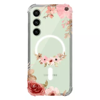 Etui AntiShock MagSafe do SAMSUNG GALAXY S24 FE Kwiatowe RAL110