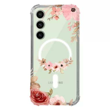Etui AntiShock MagSafe do SAMSUNG GALAXY S24 FE Kwiatowe RAL110