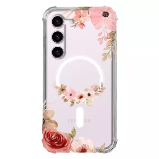 Etui AntiShock MagSafe do SAMSUNG GALAXY S23 Kwiatowe RAL110