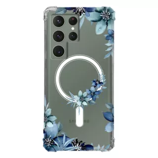 Etui AntiShock MagSafe do SAMSUNG GALAXY S23 ULTRA Kwiatowe RAL111