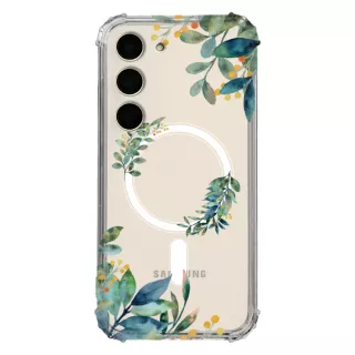Etui AntiShock MagSafe do SAMSUNG GALAXY S24 Kwiatowe RAL108