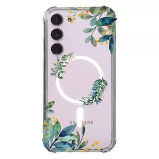 Etui AntiShock MagSafe do SAMSUNG GALAXY S24 PLUS Kwiatowe RAL108