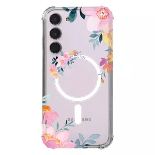 Etui AntiShock MagSafe do SAMSUNG GALAXY S24 PLUS Kwiatowe RAL109