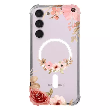 Etui AntiShock MagSafe do SAMSUNG GALAXY S24 PLUS Kwiatowe RAL110