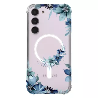 Etui AntiShock MagSafe do SAMSUNG GALAXY S24 PLUS Kwiatowe RAL111