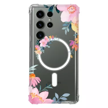 Etui AntiShock MagSafe do SAMSUNG GALAXY S24 ULTRA Kwiatowe RAL109