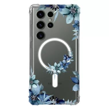 Etui AntiShock MagSafe do SAMSUNG GALAXY S24 ULTRA Kwiatowe RAL111