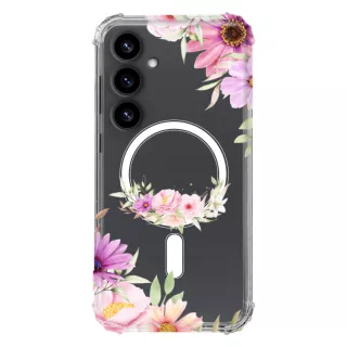 Etui AntiShock MagSafe do SAMSUNG GALAXY S25 PLUS Kwiatowe RAL101