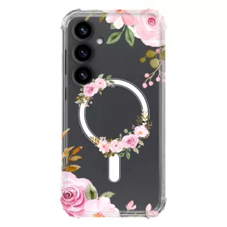 Etui AntiShock MagSafe do SAMSUNG GALAXY S25 PLUS Kwiatowe RAL106