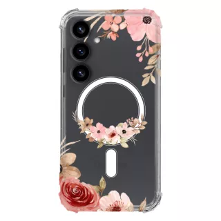 Etui AntiShock MagSafe do SAMSUNG GALAXY S25 PLUS Kwiatowe RAL110