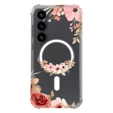 Etui AntiShock MagSafe do SAMSUNG GALAXY S25 PLUS Kwiatowe RAL110
