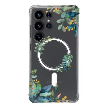 Etui AntiShock MagSafe do SAMSUNG GALAXY S25 ULTRA Kwiatowe RAL108