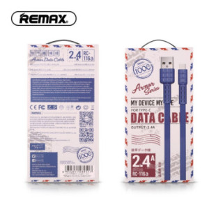 KABEL USB REMAX RC-116a USB TYP C CZARNY