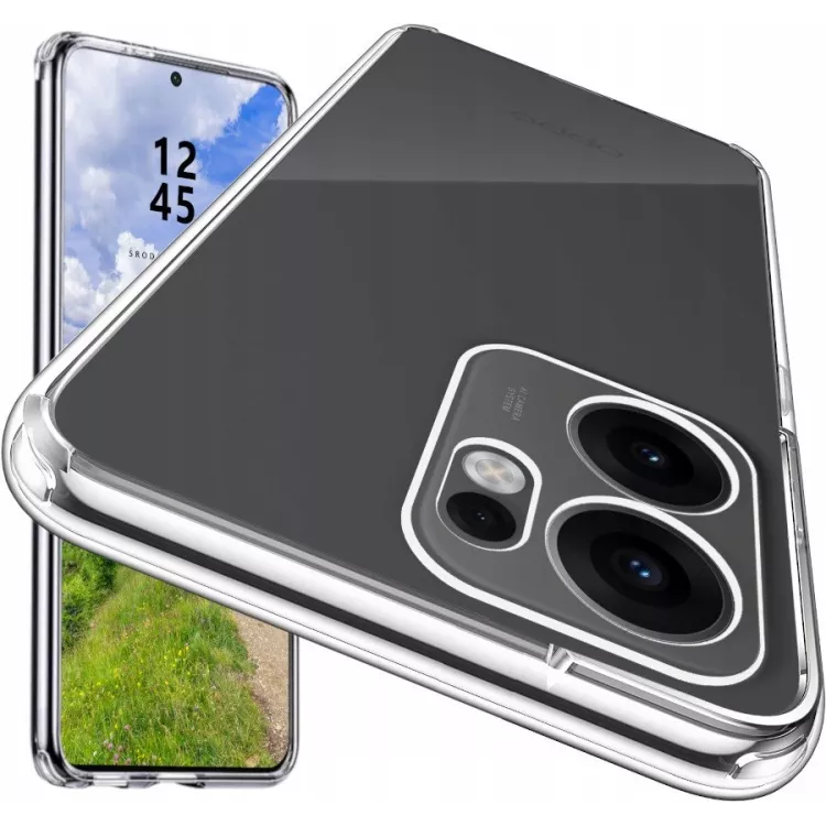 SILIKONOWE ETUI OPPO RENO 13 FS 5G TRANSPARENTNY CLEAR 2mm SILIKONOWE ETUI OPPO RENO 13 FS 5G TRANSPARENTNY CLEAR 2mm
