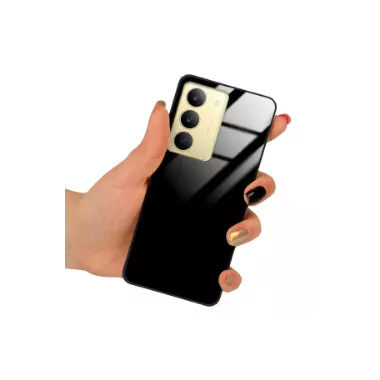 ETUI BLACK CASE GLASS NA TELEFON REALME 14 5G CZARNY