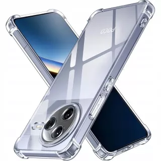 ETUI ANTI-SHOCK NA TELEFON XIAOMI POCO F7 PRO TRANSPARENTNY
