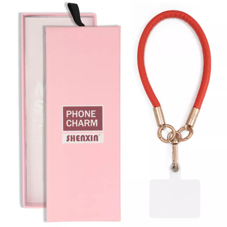 BRELOCZEK CHARM Zawieszka Quick Do Telefonu Kluczy Plecaka Smycz Skóra Pomarańczowy BRELOCZEK CHARM Zawieszka Quick Do Telefonu Kluczy Plecaka Smycz Skóra Pomarańczowy