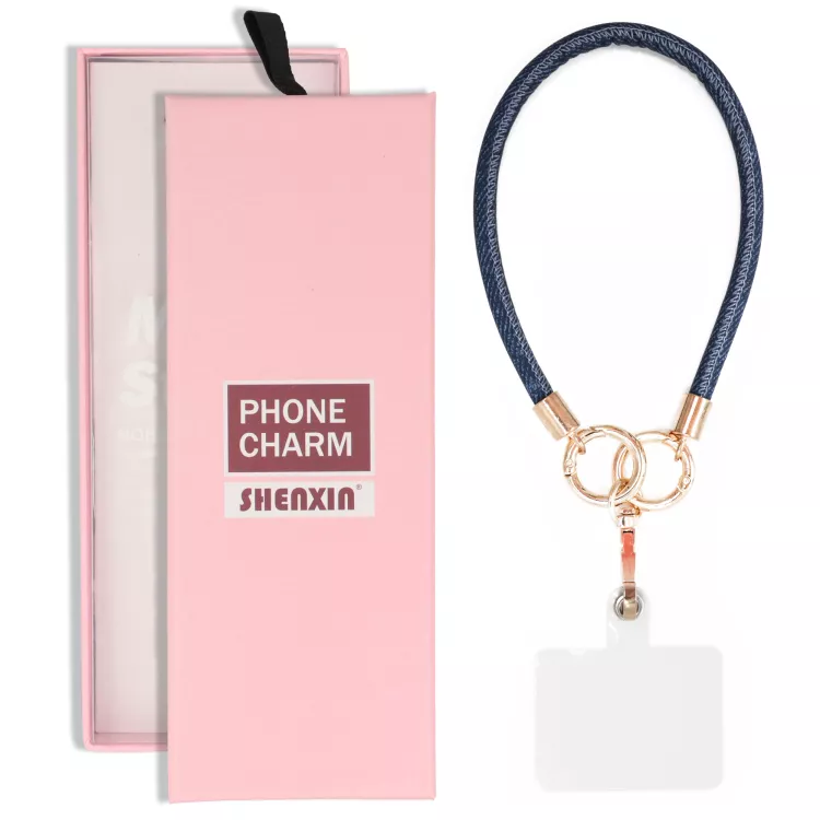 BRELOCZEK CHARM Zawieszka Quick Do Telefonu Kluczy Plecaka Smycz Guma Jeans Niebieski BRELOCZEK CHARM Zawieszka Quick Do Telefonu Kluczy Plecaka Smycz Guma Jeans Niebieski