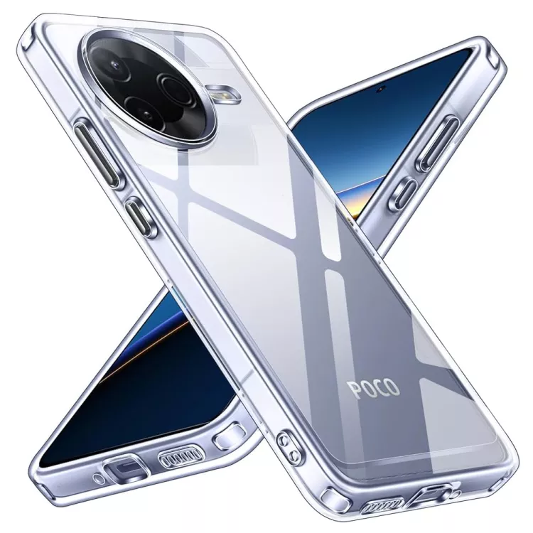 ETUI PROTECT CASE 2mm NA TELEFON XIAOMI POCO F7 PRO TRANSPARENTNY