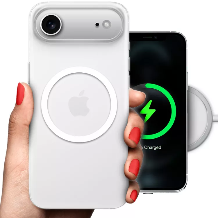 ETUI CLEAR 2mm RING MAGSAFE NA TELEFON APPLE IPHONE 17 AIR BIAŁY
