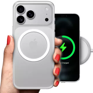 ETUI CLEAR 2mm RING MAGSAFE NA TELEFON APPLE IPHONE 17 PRO MAX BIAŁY