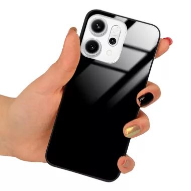 ETUI BLACK CASE GLASS NA TELEFON OPPO RENO 14 PRO 5G CZARNY