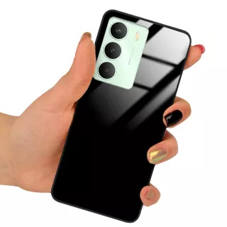 ETUI BLACK CASE GLASS NA TELEFON REALME V70 5G CZARNY