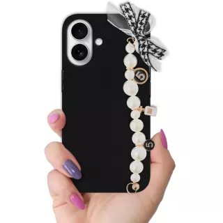 ETUI SMOOTH Z ŁAŃCUSZKIEM NA TELEFON APPLE IPHONE 17 CZARNY