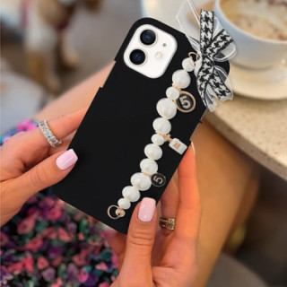 ETUI SMOOTH Z ŁAŃCUSZKIEM NA TELEFON APPLE IPHONE 15 PLUS CZARNY