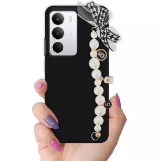 ETUI SMOOTH Z ŁAŃCUSZKIEM NA TELEFON REALME C71 4G CZARNY