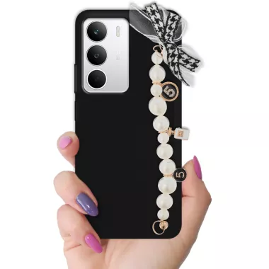 ETUI SMOOTH Z ŁAŃCUSZKIEM NA TELEFON REALME C71 4G CZARNY