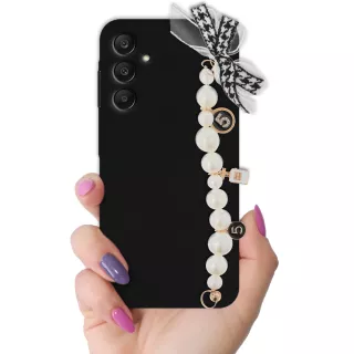 ETUI SMOOTH Z ŁAŃCUSZKIEM NA TELEFON SAMSUNG GALAXY A25 5G CZARNY