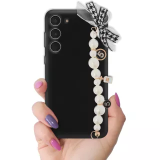 ETUI SMOOTH Z ŁAŃCUSZKIEM NA TELEFON SAMSUNG GALAXY S24 PLUS CZARNY