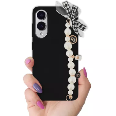 ETUI SMOOTH Z ŁAŃCUSZKIEM NA TELEFON SAMSUNG GALAXY S25 EDGE CZARNY