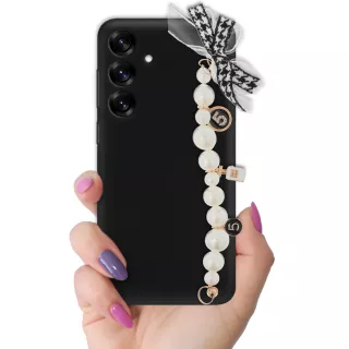 ETUI SMOOTH Z ŁAŃCUSZKIEM NA TELEFON SAMSUNG GALAXY S25 CZARNY