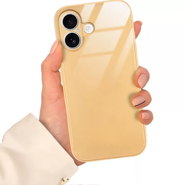 ETUI GOLD CASE GLASS APPLE IPHONE 17 ST_COL111