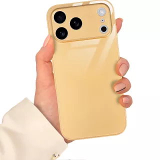 ETUI GOLD CASE GLASS APPLE IPHONE 17 PRO MAX ST_COL111