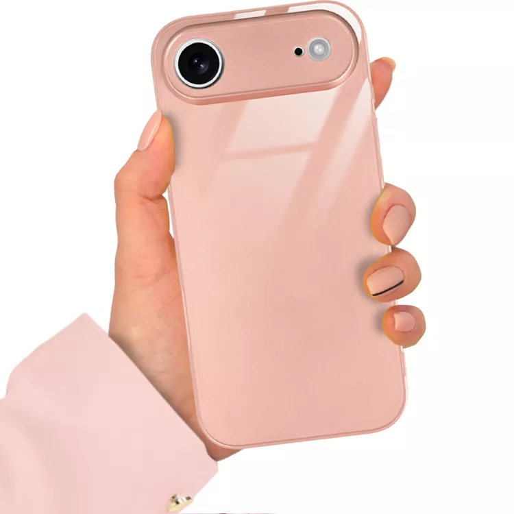 ETUI PINK CASE GLASS APPLE IPHONE 17 AIR ST_COL103