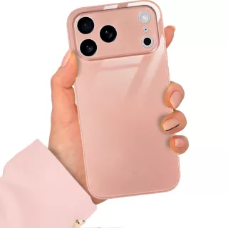 ETUI PINK CASE GLASS APPLE IPHONE 17 PRO MAX ST_COL103