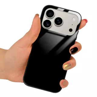 ETUI BLACK CASE GLASS NA TELEFON APPLE IPHONE 17 PRO CZARNY