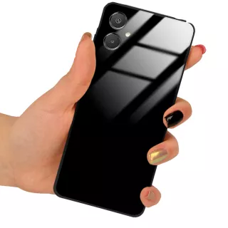 ETUI BLACK CASE GLASS NA TELEFON SAMSUNG GALAXY A07 CZARNY