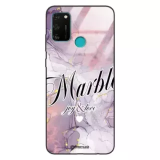 Etui Black Case Glass Marble Elegance do HUAWEI HONOR 9A Marmurkowe RAL101