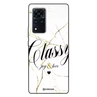 Etui Black Case Glass Marble Elegance do HUAWEI HONOR VIEW 40 Marmurkowe