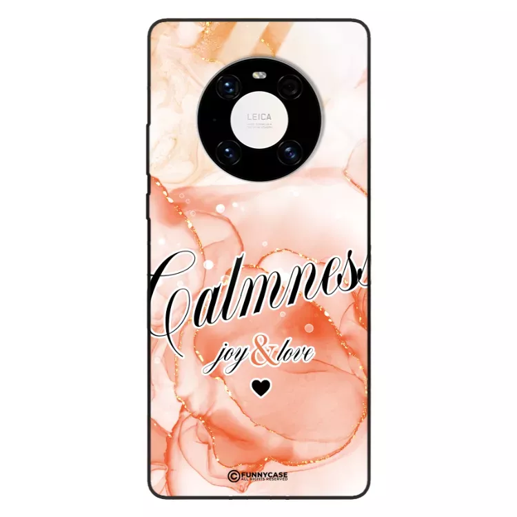 Etui Black Case Glass Marble Elegance do HUAWEI MATE 40  Marmurkowe